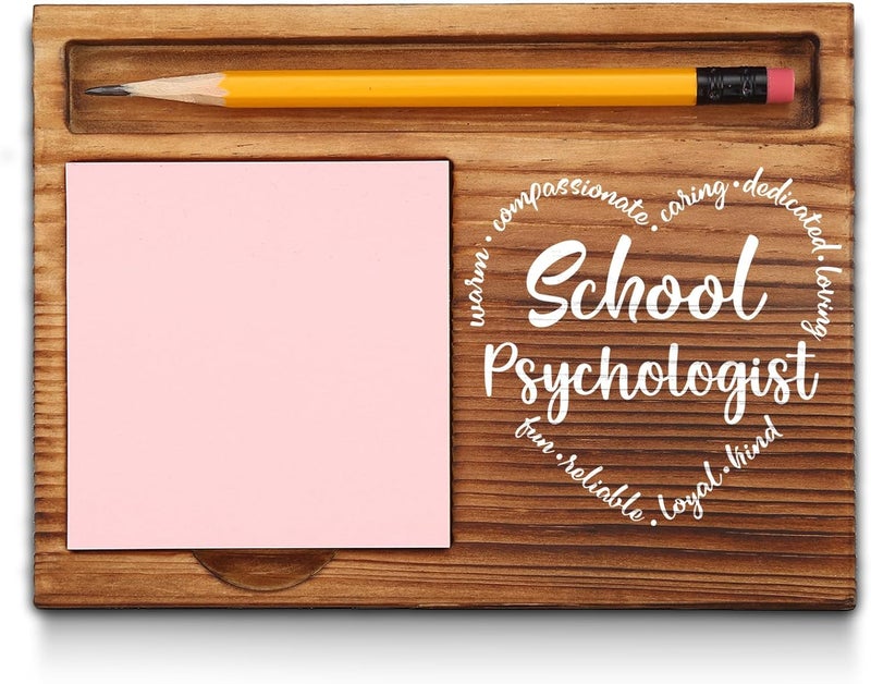 akeke School Psychologist Gifts, Appreciation Thank You School Psychologist Office Decor Desk Self-Stick Note Pad Holders GSH5 - Image 1